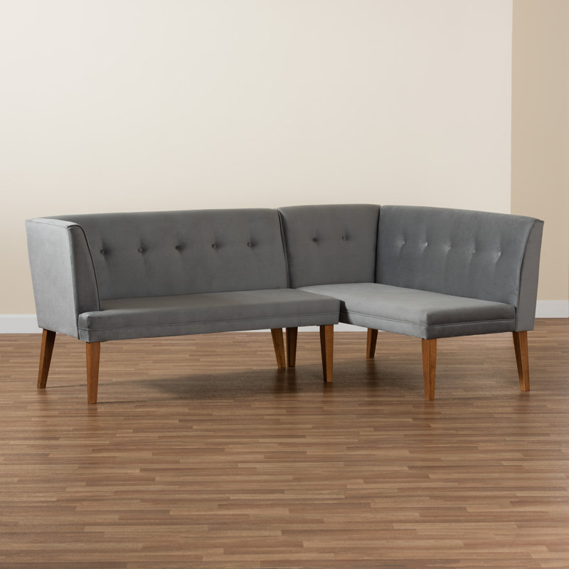 Velvet L-Shaped Sectional Left Hand Facing