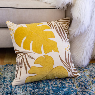 Cotton Reversible Throw Pillow
