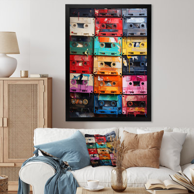 Varenna Cassette Tapes Unwound Secrets II, reproduction d'art sur toile