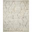 Khyber Hand Knotted Wool Abstract Area Rug in Silver-340547865