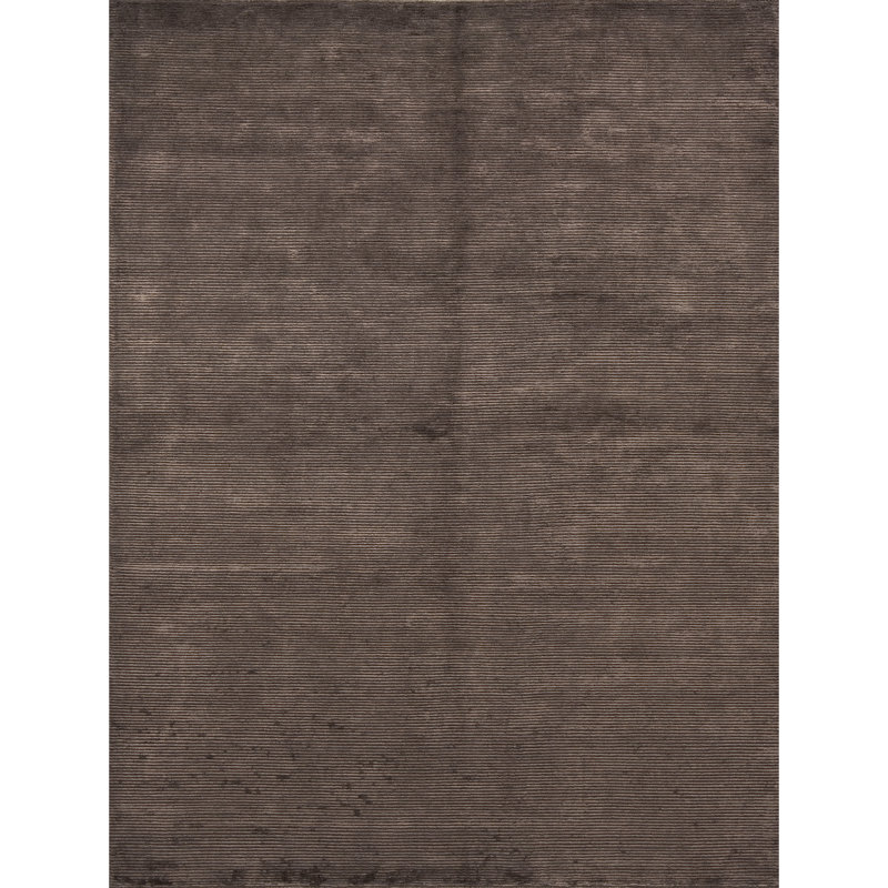 Area Rug in Dark Brown, Rectangle 6' x 9'