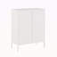 Armoire d'appoint 32 "en métal blanc