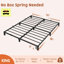 Structure de lit, structure de lit plateforme en métal robuste avec support de lattes en fer durable et pieds, aucun sommier requis, aucune vis nécessaire, supportant jusqu'à 800 lb-1367854664-1348998793