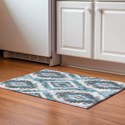 Premium Machine Washable Medena AMF1878 Aztec Rug