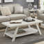 Table basse rectangulaire avec plateau en bois manufacturé et tablette-968039033-968039024