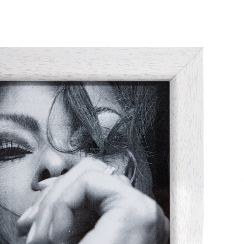 Dillingham Matte Picture Frame, 17.6cm H x 12.6cm W x 1.5cm D, White