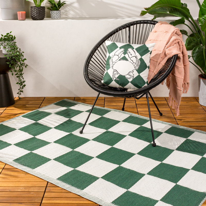 Checkerboard Chequered 120cm X 180cm Area Rug