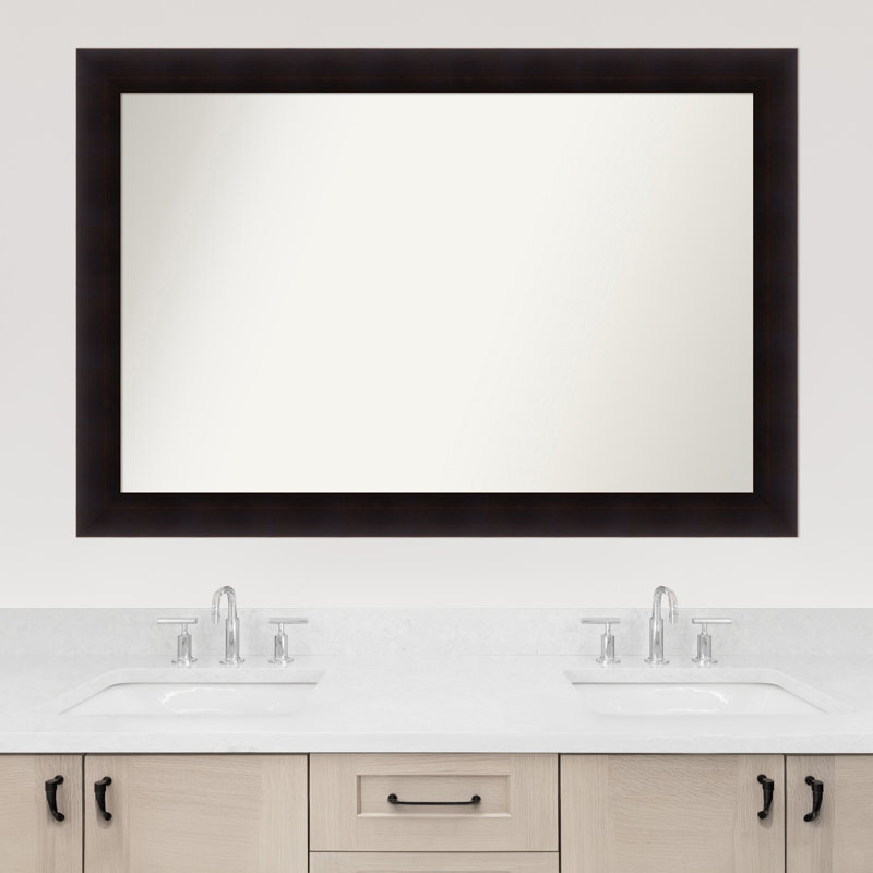 Miroir mural Jillissa, Rectangle, Noir, 33,75 po x 49,75 po