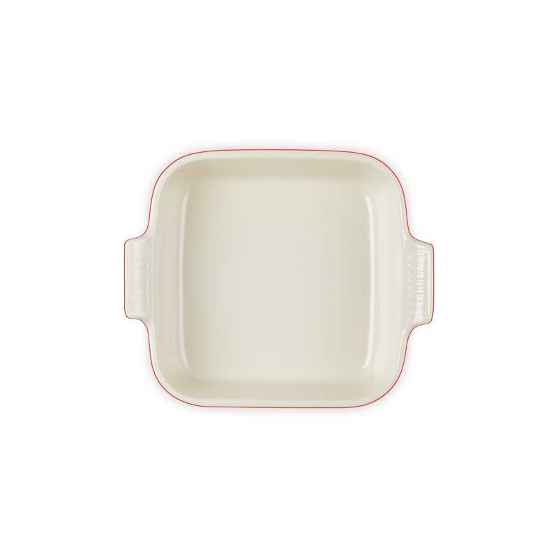 Le Creuset Stoneware Heritage Square Dish, 3 Qt. (9"),, Orange