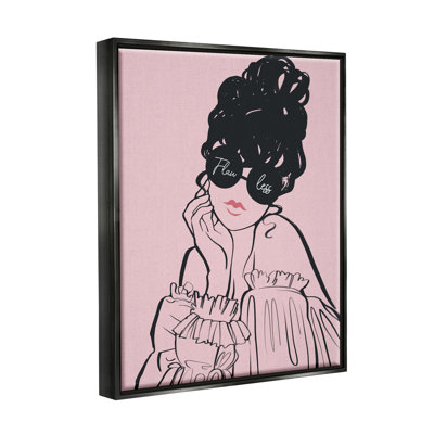 " Flawless Text Bold Pink Glam Fashion Woman " by Ziwei Li