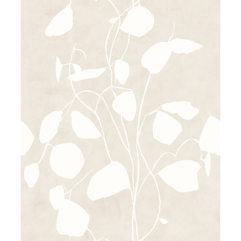 Susan Hable Floral Wallpaper Roll, White/Cream
