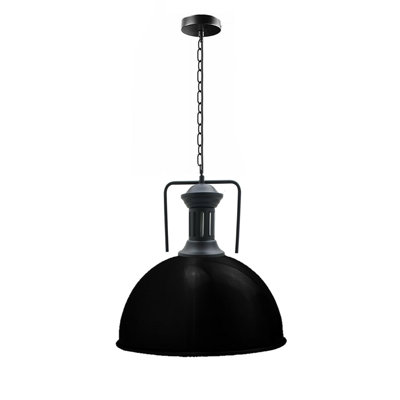 Cumberbatch 1 - Light Black Dome Pendant