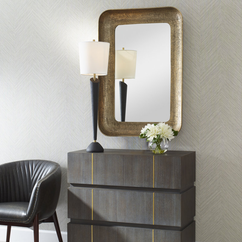 Ibis Antique Brass Mirror