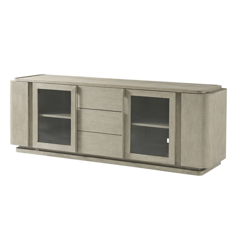 Repose Media Console, Gray Oak