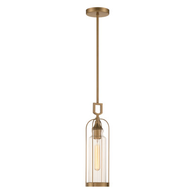 Mini-luminaire suspendu 1 lumière YASMIN - Or vieilli