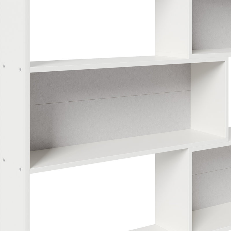 Bookcase, (3 Shelves) 80cm H x 110cm W x 30cm D, White