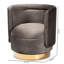 Fauteuil demi-tonneau pivotant avec repose-pieds Krishaun-1324883296
