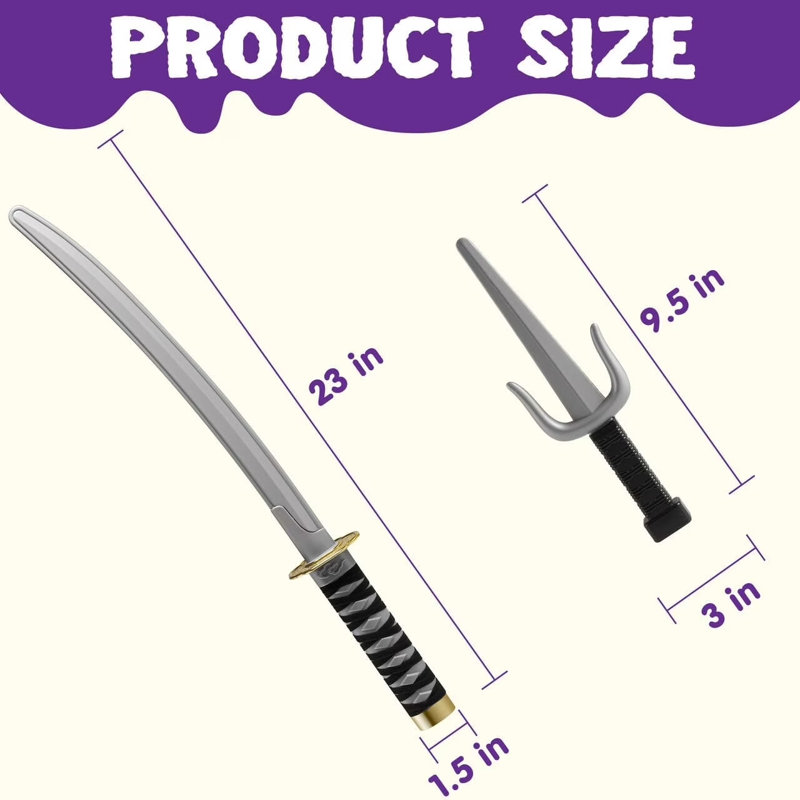 Ninja Swords, Backpack Weapon Toy Set