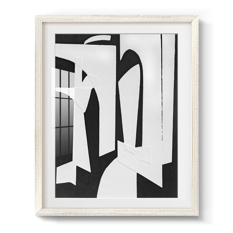 Reproduction encadrée, espagnol, espagnol, arc-en-ciel, H 28,5 po x l 20,5 po, Blanc