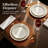 Decozen Golden Leaf Cutout PVC Placemats Set of 6 Heat-Resistant Table Protectors for Christmas Decor
