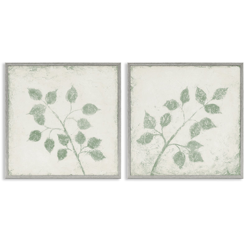 Ensemble de giclée encadrée 2 pièces par August, Estampe numérique Farmhouse, H 12 po x l 12 po