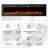 70 Inch Electric Fireplace, Wall Mounted Fireplace Insert Heater With Remote Control&Touch Screen, Logs&Crystals, Recessed Electric Fireplace Heater, 9 Color Led Flame, 750/1500W