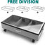 Under Bed Storage with Wheels and Clear Window Underbed Storage Bins Containers 3 Handles and Label Clothes Storage