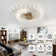 Caddaric Modern LED Ceiling Light,42-Light Heads Flower Shape Ceiling Lights,with Remote Control