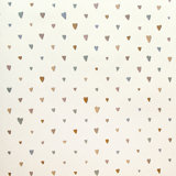 Great Kids Collection Smooth Glitter Colored Hearts Wallpaper Roll
