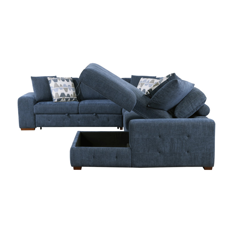 Mobilier de salon en bois de chenille capitonné avec canapé-lit modulaire 5 pièces Modern Modern