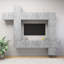 Blacine Unfinished Floating Entertainment Centre-595518296