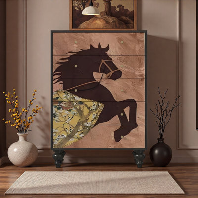 Armoire de rangement 5 tiroirs French Vintage