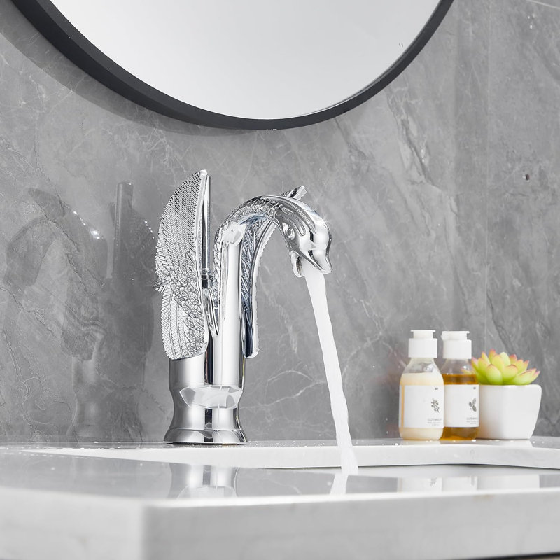 Single-Hole Single-handle Bathroom Faucet, Polished Chrome