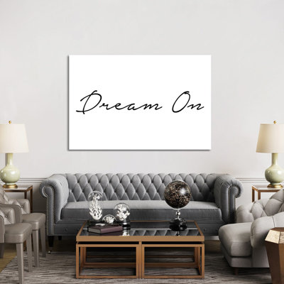 Dream On by Mambo Art Studio - Wrapped Canvas Print