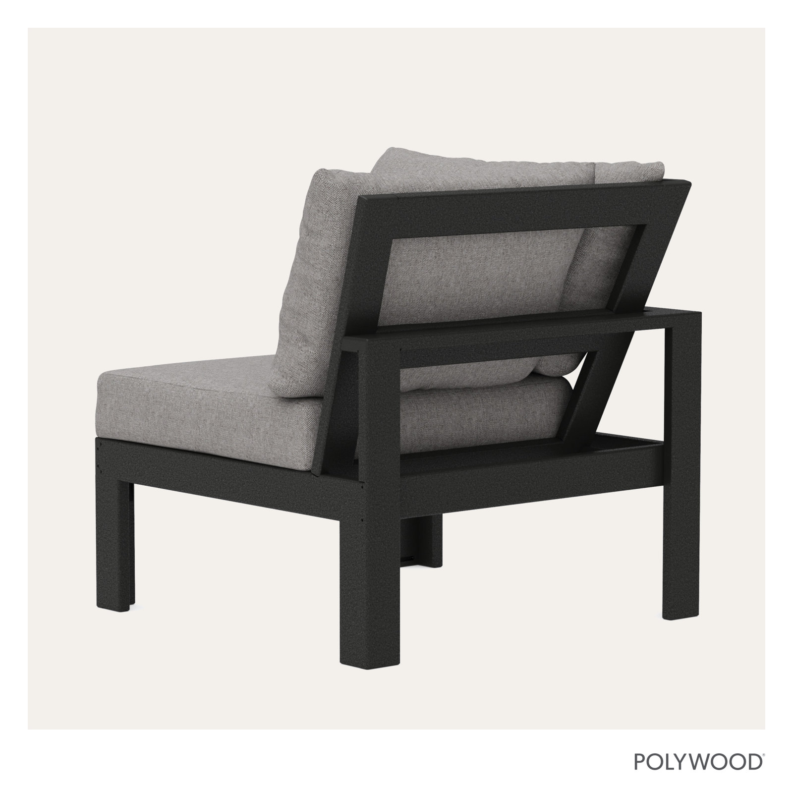 Edge Modular Corner Chair, Grey Revolution®, Black