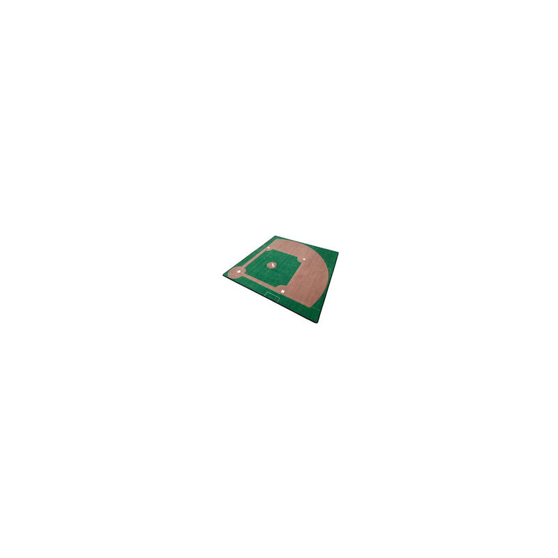 Square Machine Woven Nylon Rug