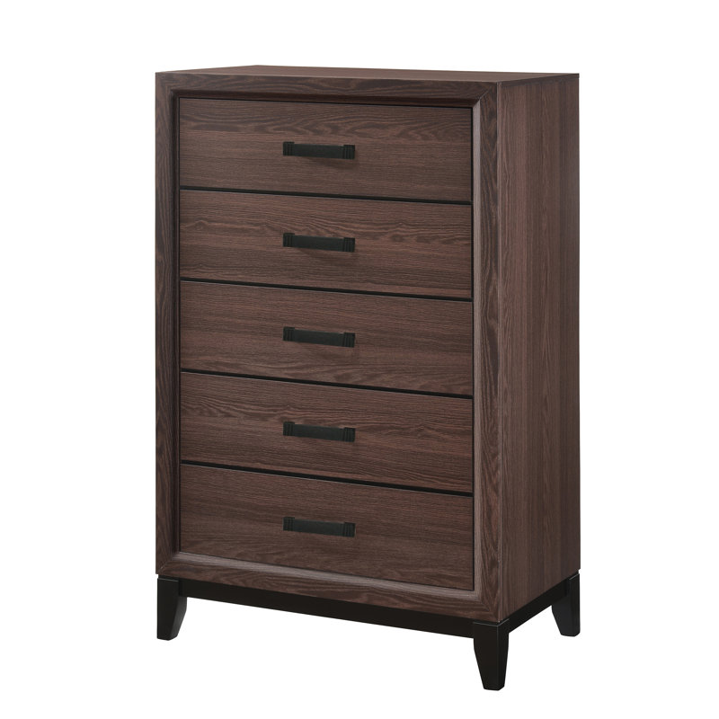 Commode 5 tiroirs pour chambre à coucher Margare