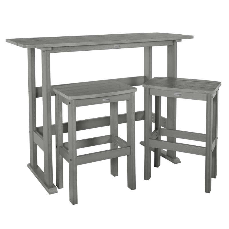 Arbnora 2 - Person Patio Dining Set with Rectangular Table, Coastal Teak