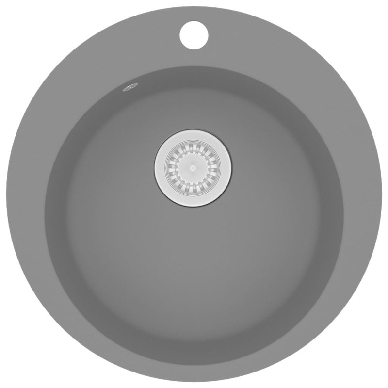 Évier de cuisine vidaXL, Gris