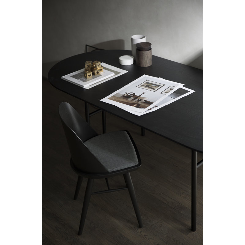 Snaregade Dining Table, 37.4" W x 82.7 L, Black Oak