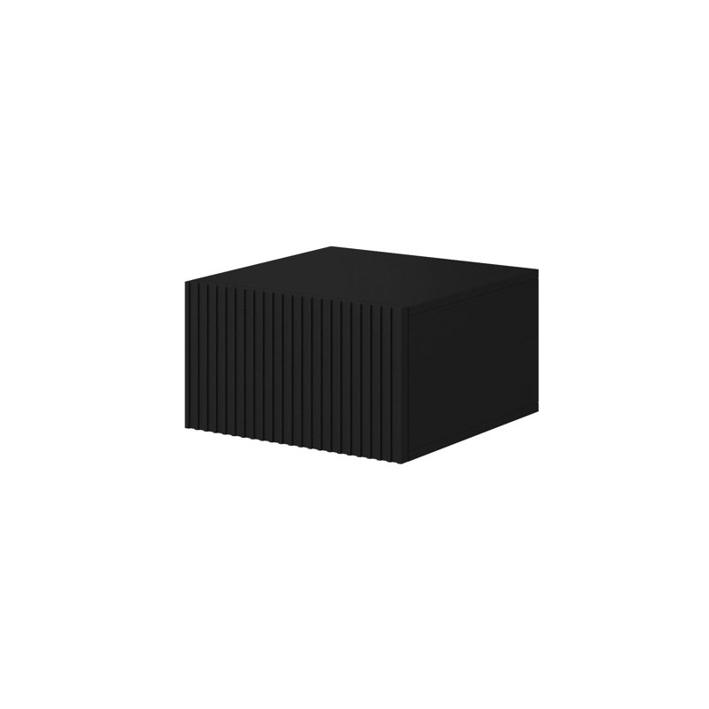 Aithana 46cm W Manufactured Wood Bedside Table, Black