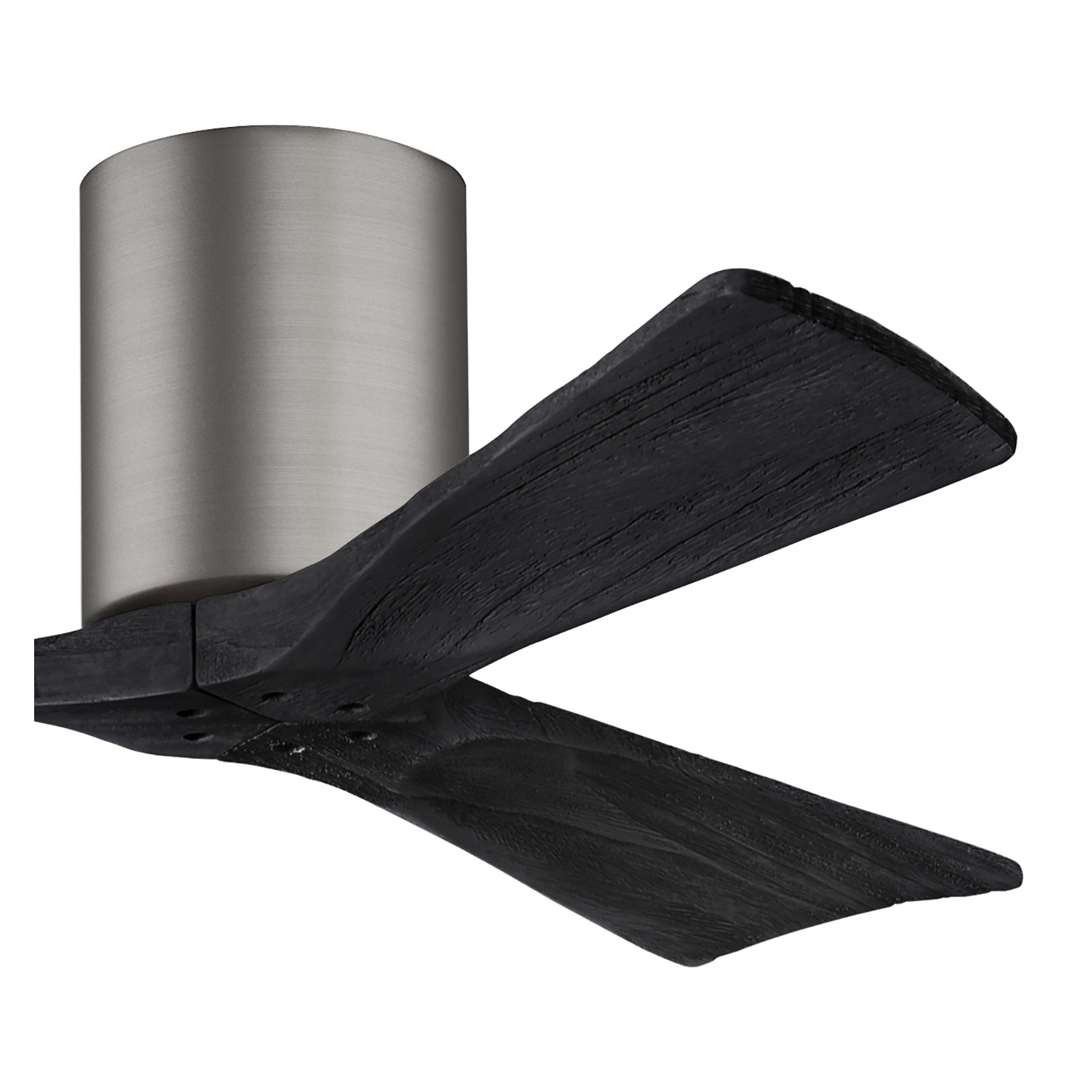 Olivier 3 Blade Ceiling Fan, Matte Black, Brushed Pewter, 42"