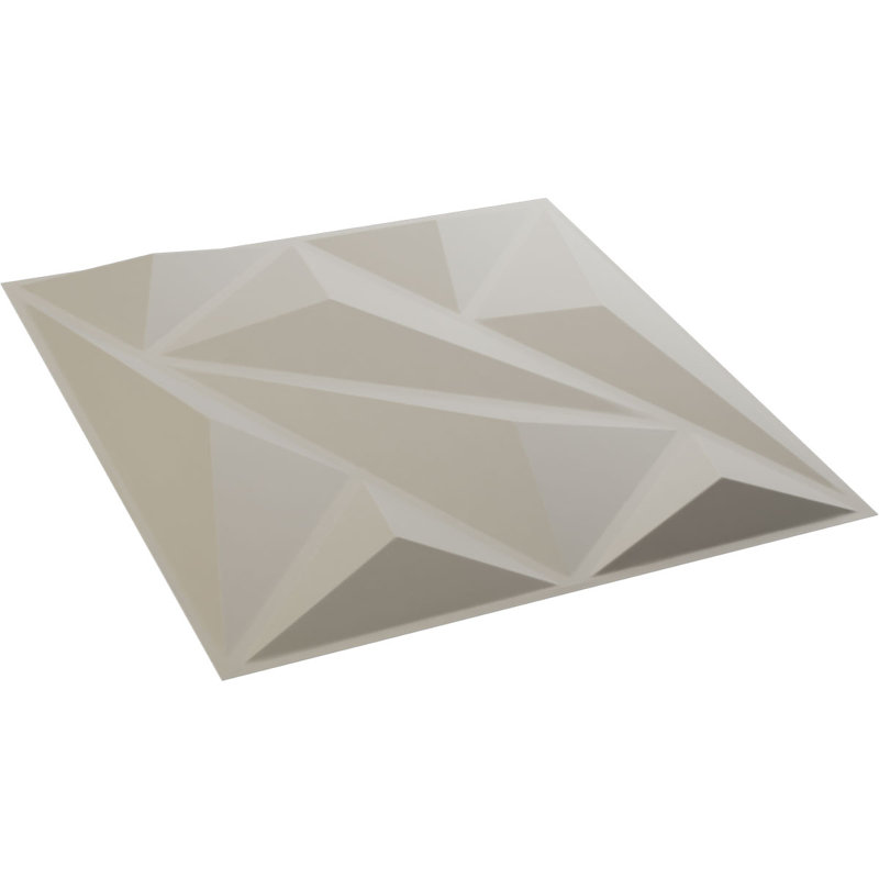 Panneau mural 3D blanc 19,7 po x 19,7 po Falkirk Ross, Fleur blanche