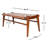 Genuine Leather Upholstered Bench