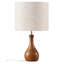 Lampe de table en bois massif 14,2 " 