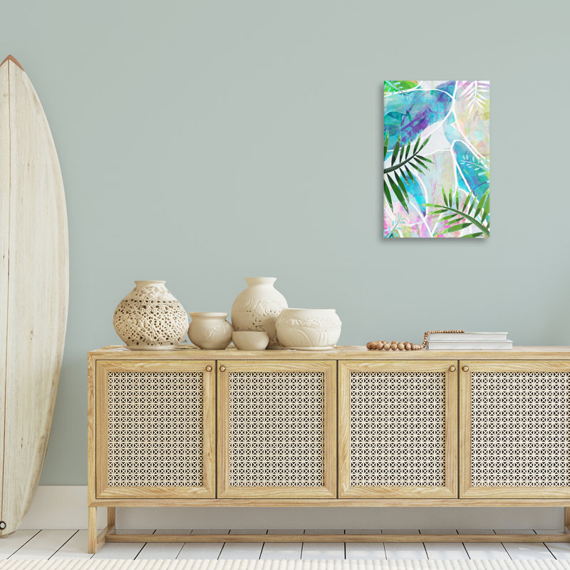 «Layered Tropical Leaves» par Lori Dubois, H 30 po x l 20 po