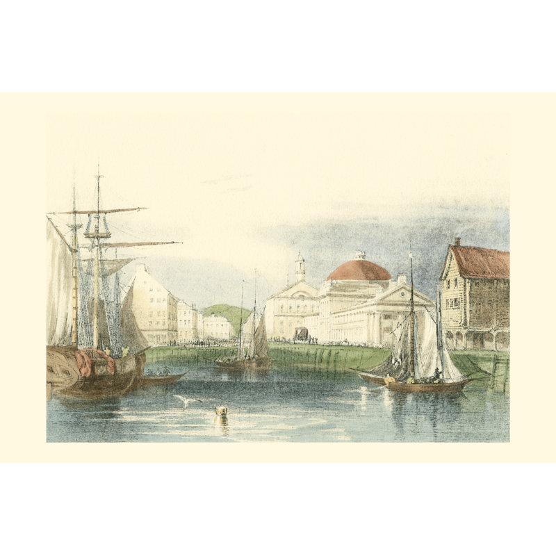 Faneuil Hall Boston - Wrapped Canvas Art Prints, 30cm H x 46cm W