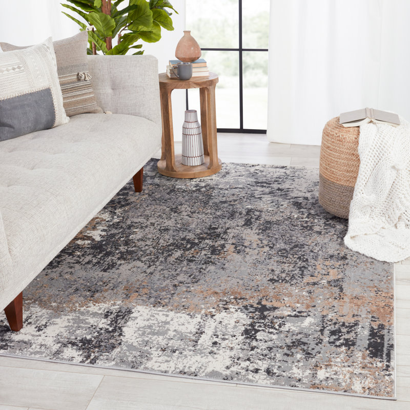 Grotto Abstract Indoor Rug, Runner 3' x 12'