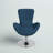 Marilo LeatherSoft Swivel Side Reception Chair with Bowed Seat - Guest Seating-88610585
