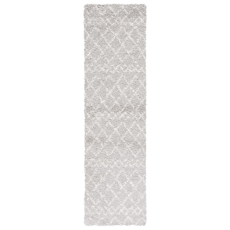 Matterson Berber Shag Performance Geometric Rug, Runner 2'3" x 6'